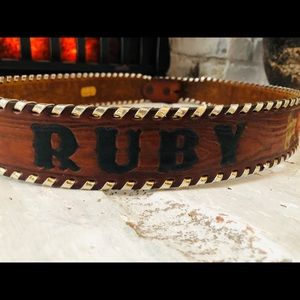Vintage “Ruby” Belt
